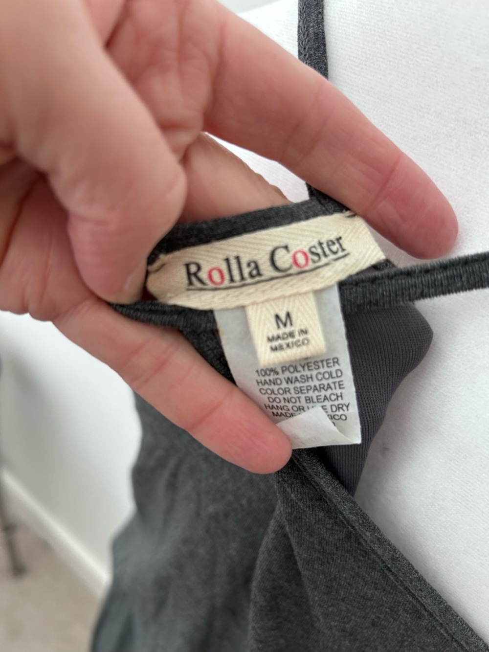 Rolla Coster Charcoal Gray Sleeveless V-Neck Maxi Dress - Picture 6 of 6
